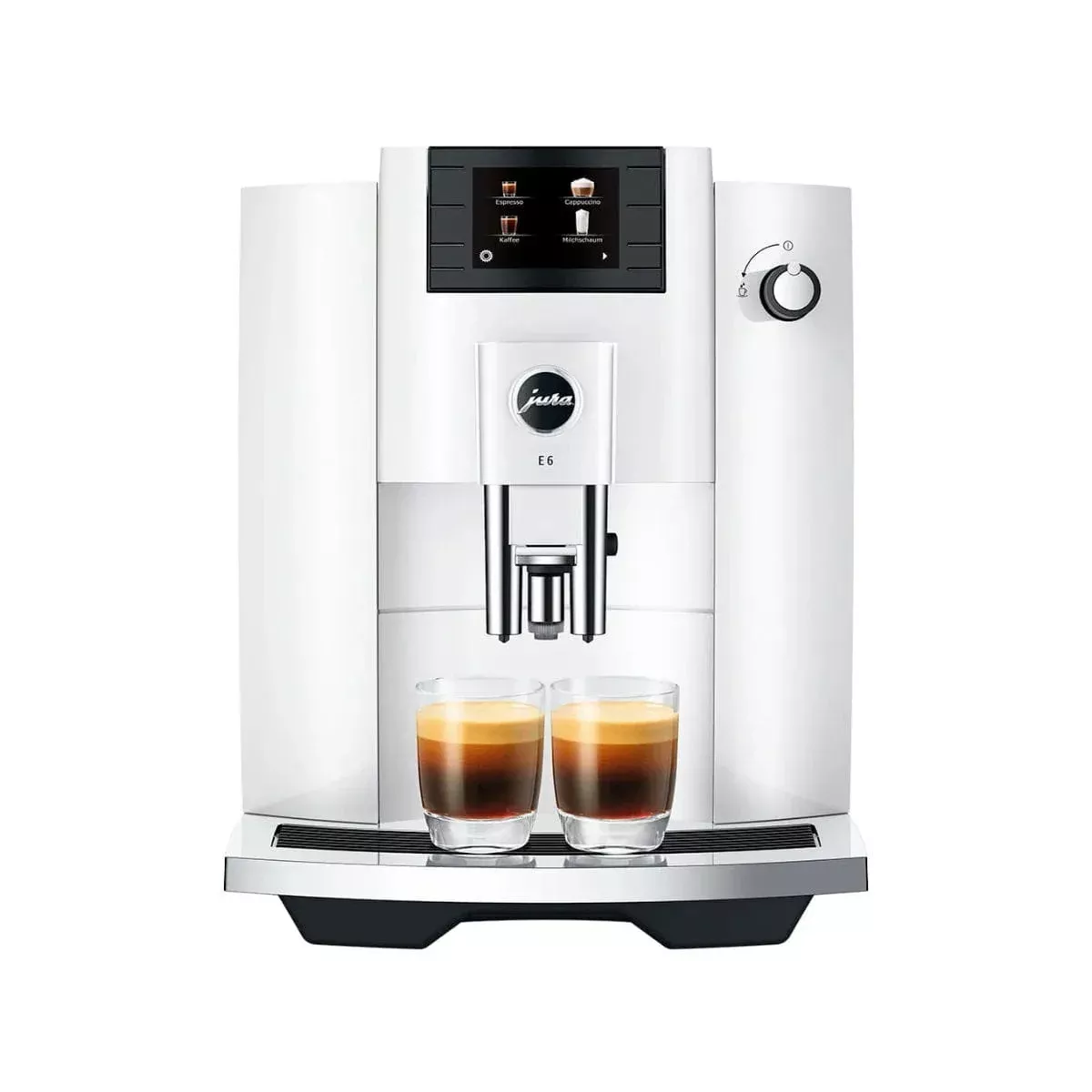 Jura E6 Super Automatic Coffee Machine Piano White (Model 15559)