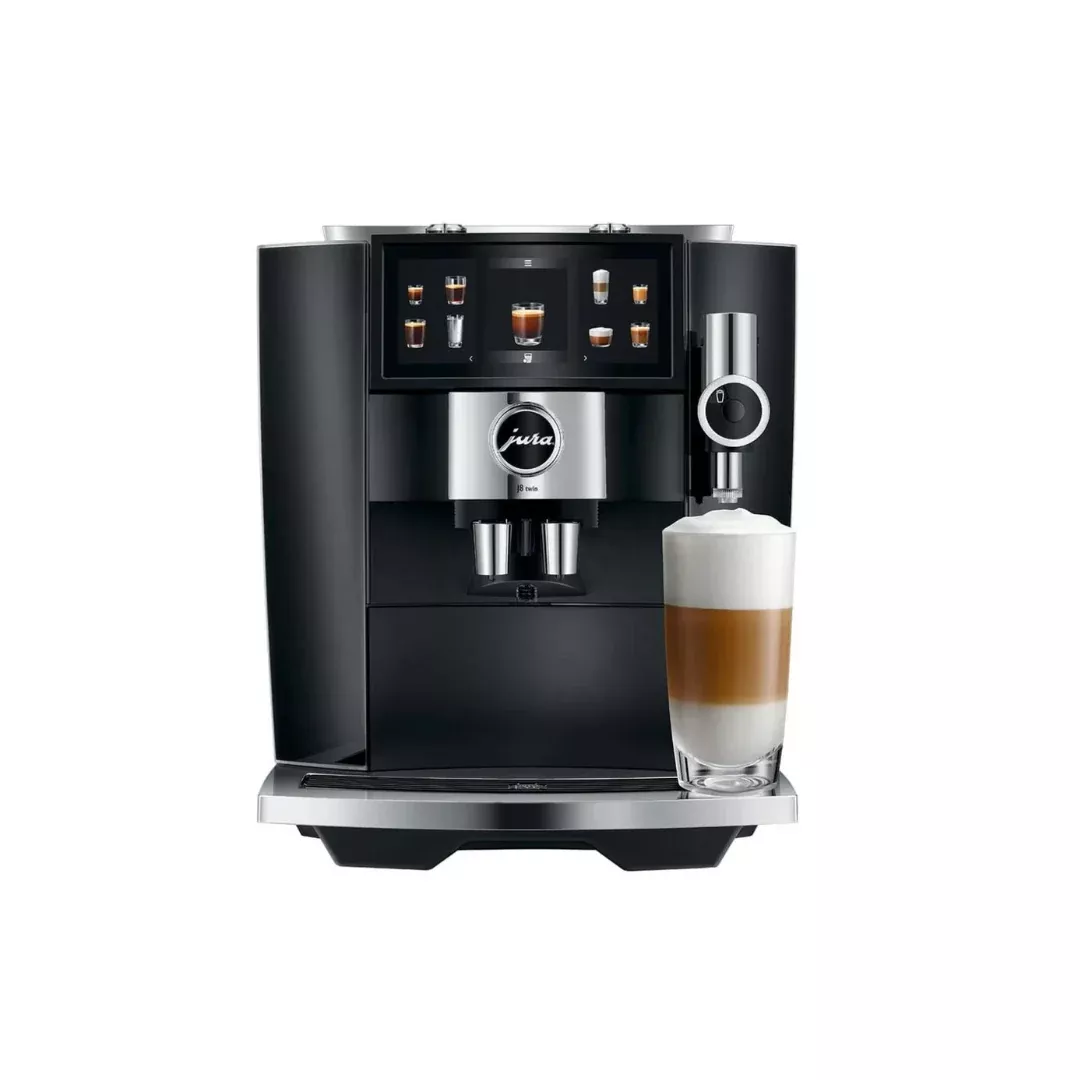 Jura J8 Twin Super Automatic Coffee Machine - Diamond Black