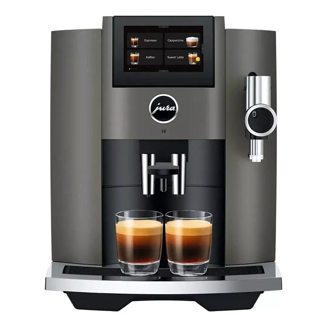 Jura S8 Super Automatic Coffee Machine 15755 (Dark Inox)