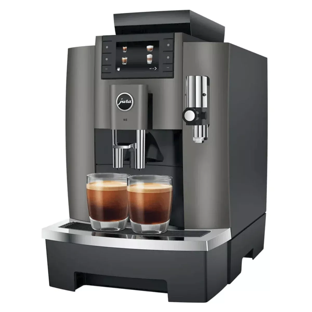 Jura W8 Super Automatic Professional Coffee & Espresso Machine 15650 (Dark Inox)