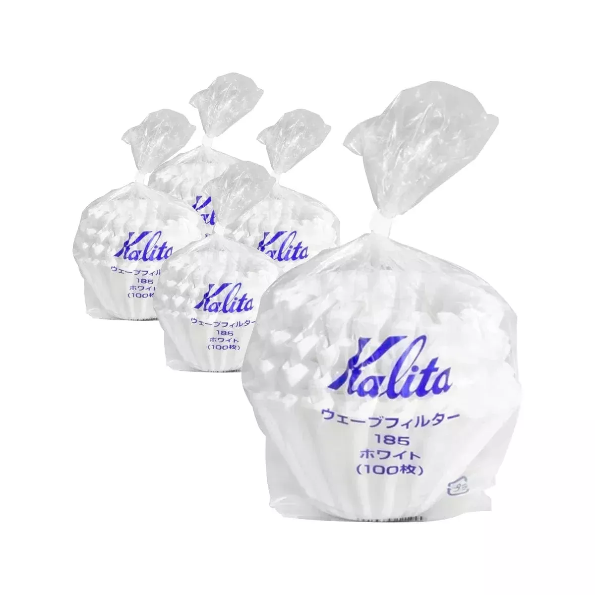 Kalita Wave 185 Coffee Filters White Bulk Value Pack (500)