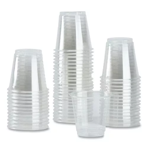 Karat C-KC3 3 oz PET Plastic Cups - Clear (2500/Carton)