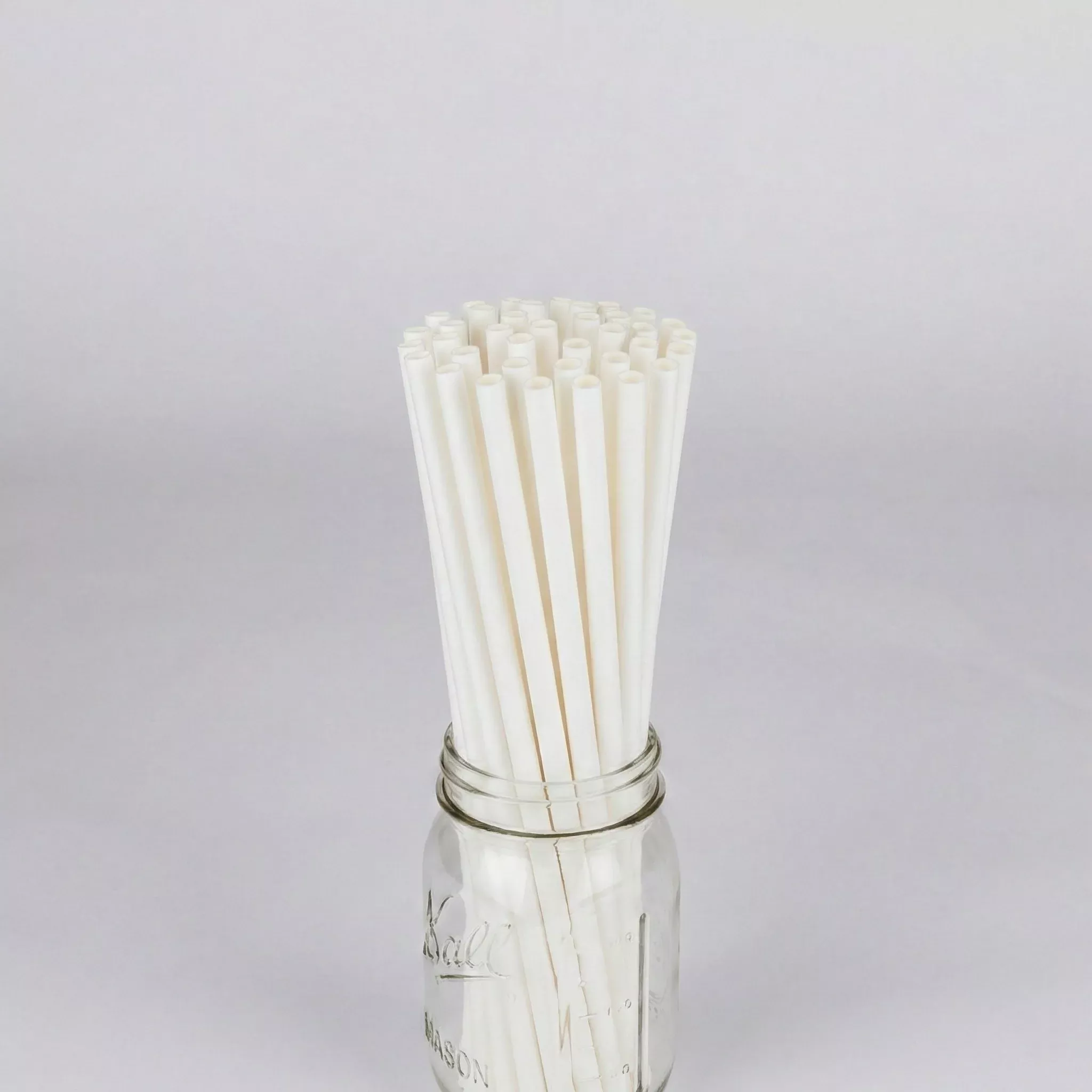 Karat Earth 10.25" Giant Paper Straw (7mm) Paper Wrapped, White - 1,200 pcs
