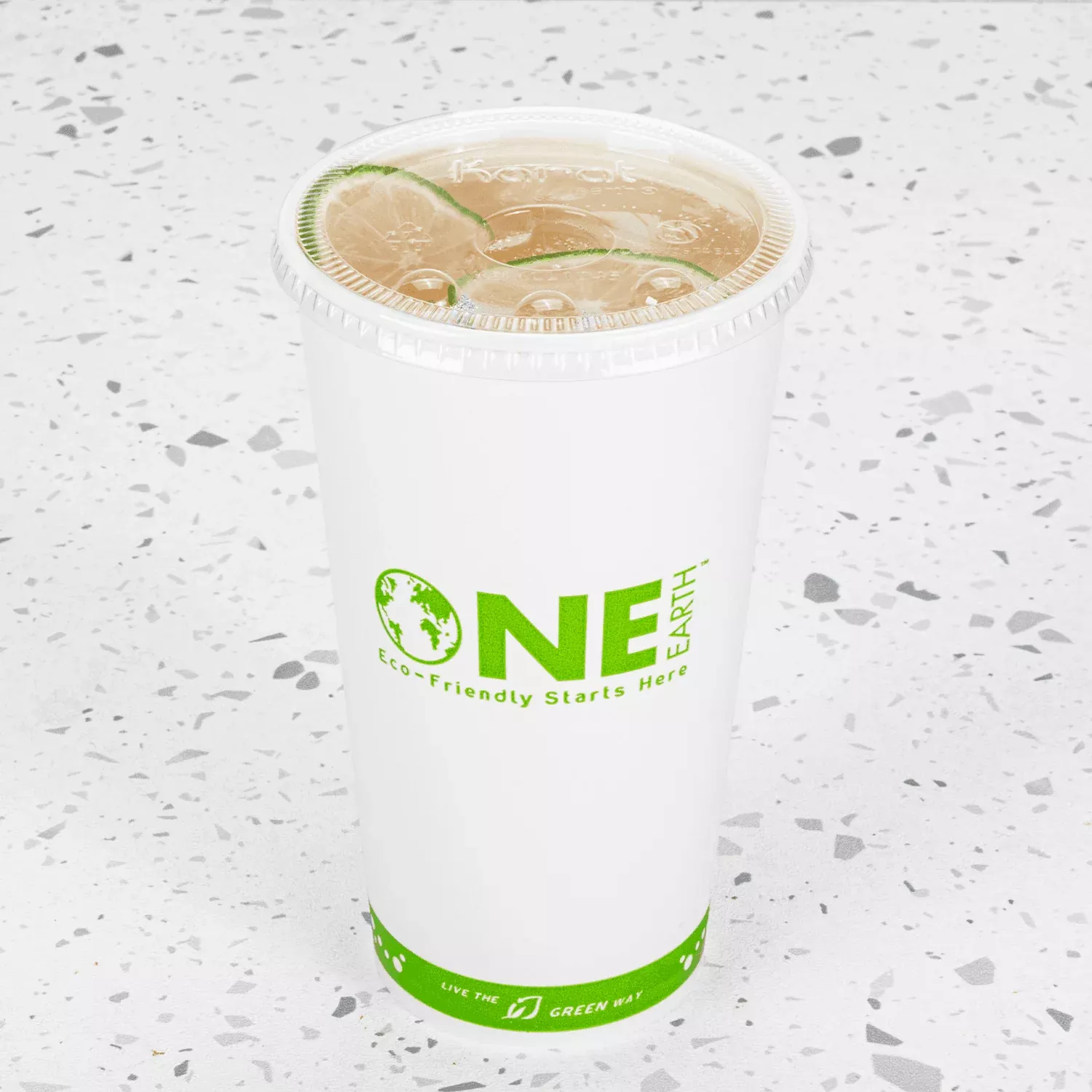 Karat Earth 32oz Eco-Friendly Paper Cold Cups (104.5mm), Generic Print - 600 pcs