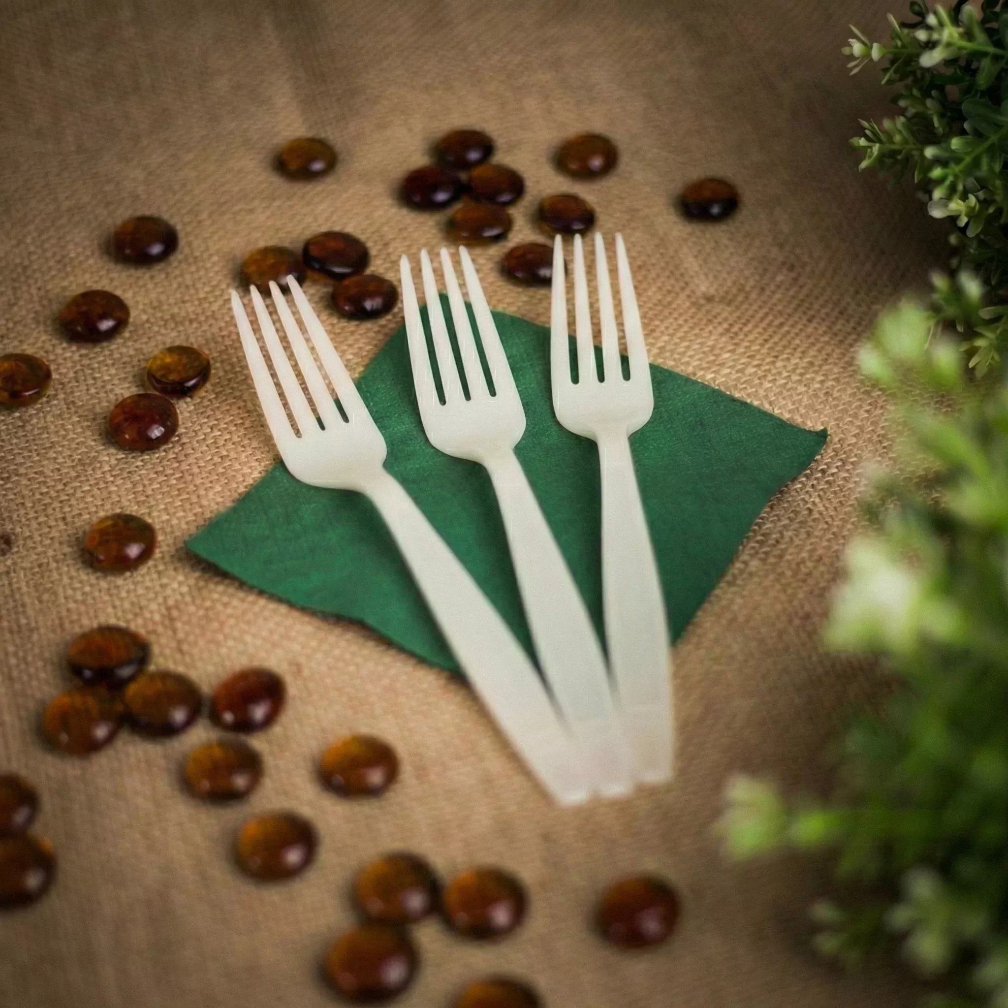 Karat Earth Heavy Weight Bio-Based Forks, Natural - 1,000 pcs