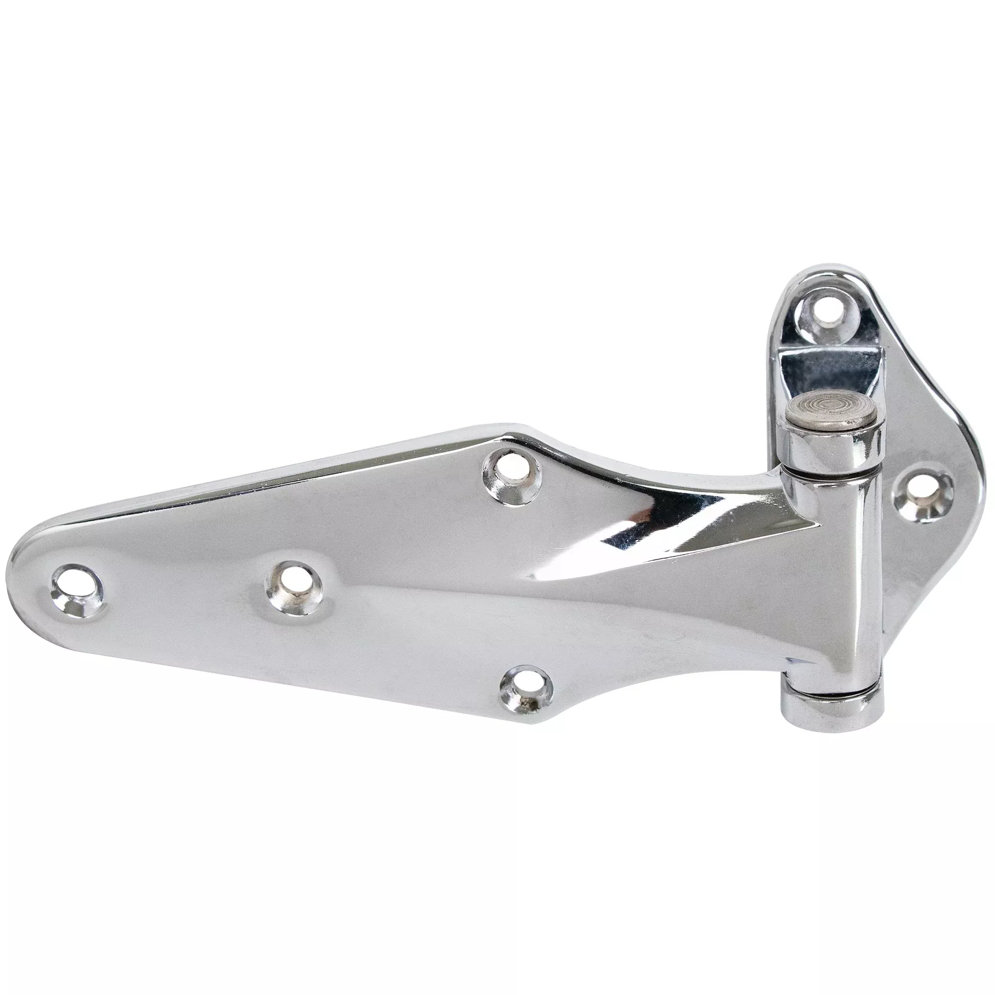 Kason 1070 Surfacemount Narrow Flange Hinge, Reversible, Chrome Finish