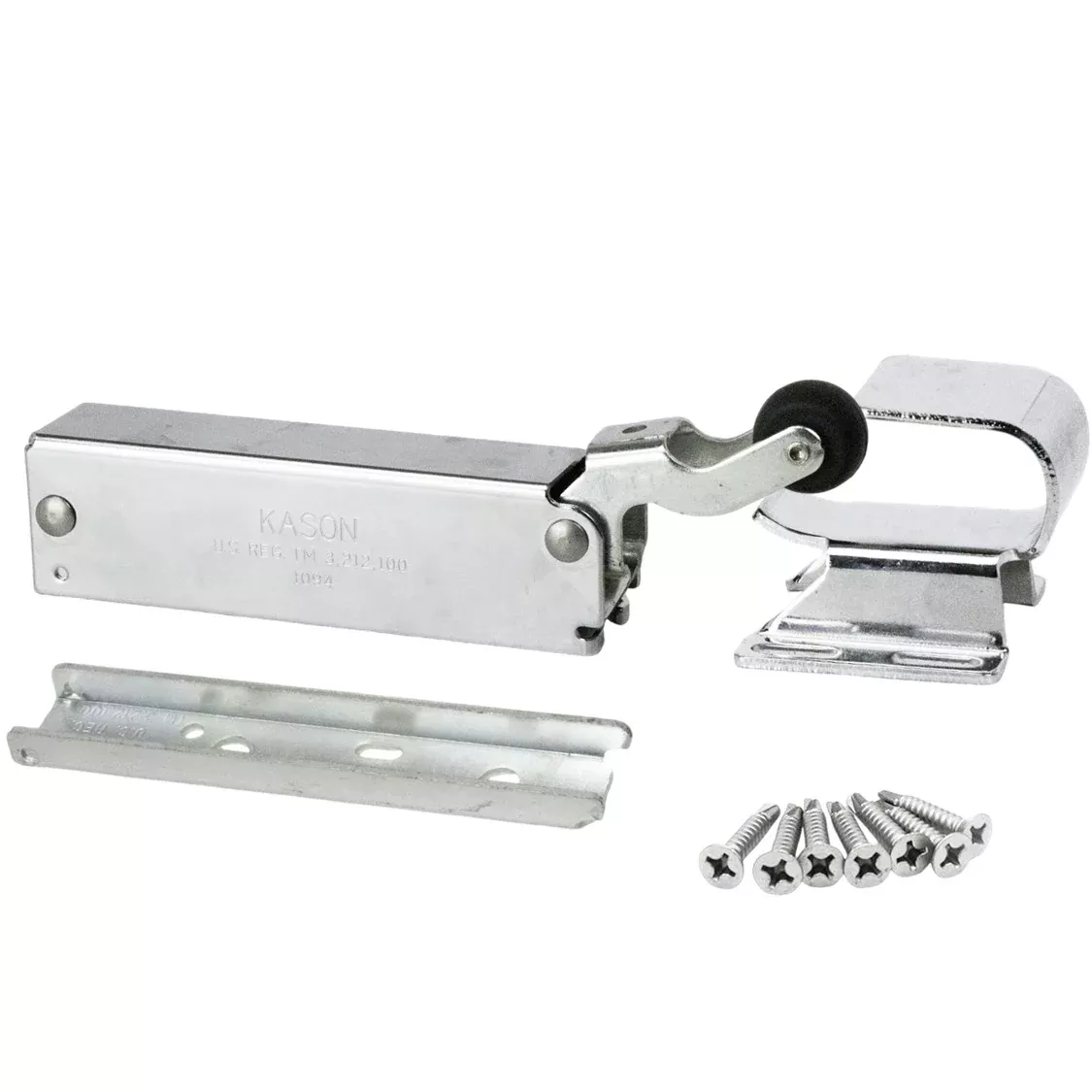 Kason 1094 Hydraulic Door Closer, Concealed or Exposed Mounting with Adjustable Wide Hook