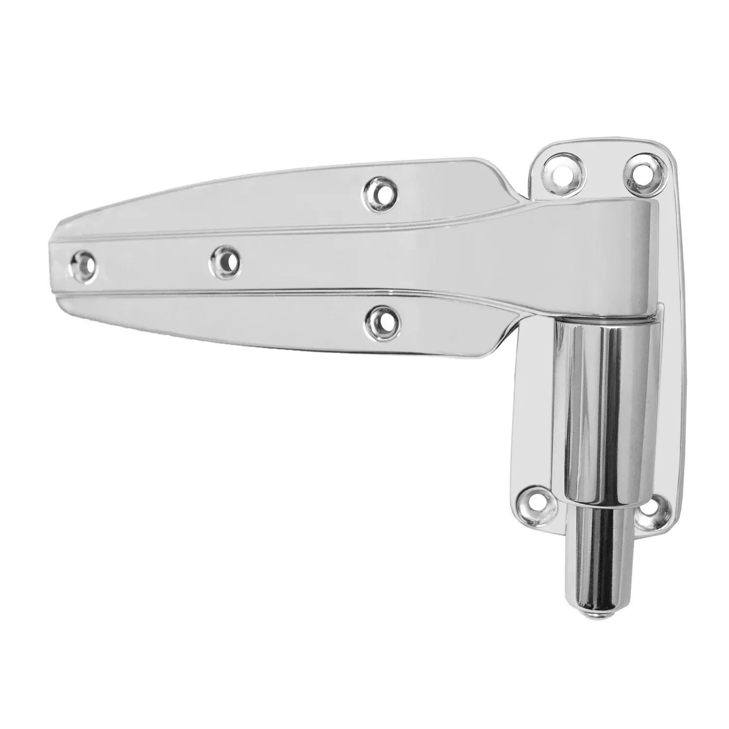 Kason 1248 Reversible Spring-Assisted Cam-Lift Hinge, Chrome Finish