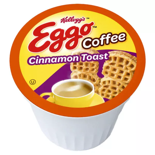 KELLOGG'S EGGO CINNAMON TOAST WAFFLE KCUP...12 CT