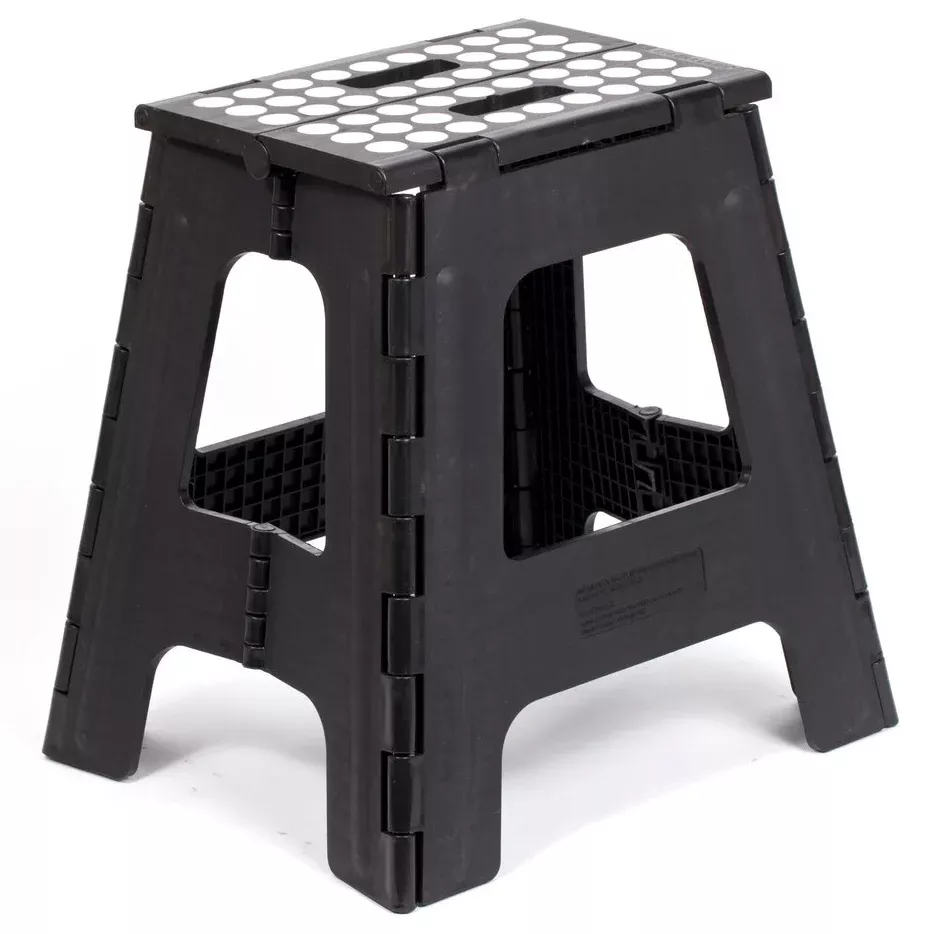 Kikkerland Folding Step Stool – Black