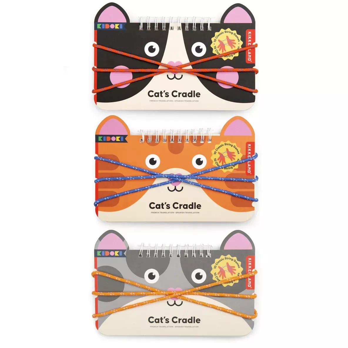 Kikkerland Kidoki Cats Cradle Game – Assorted Styles – SOLD INDIVIDUALLY