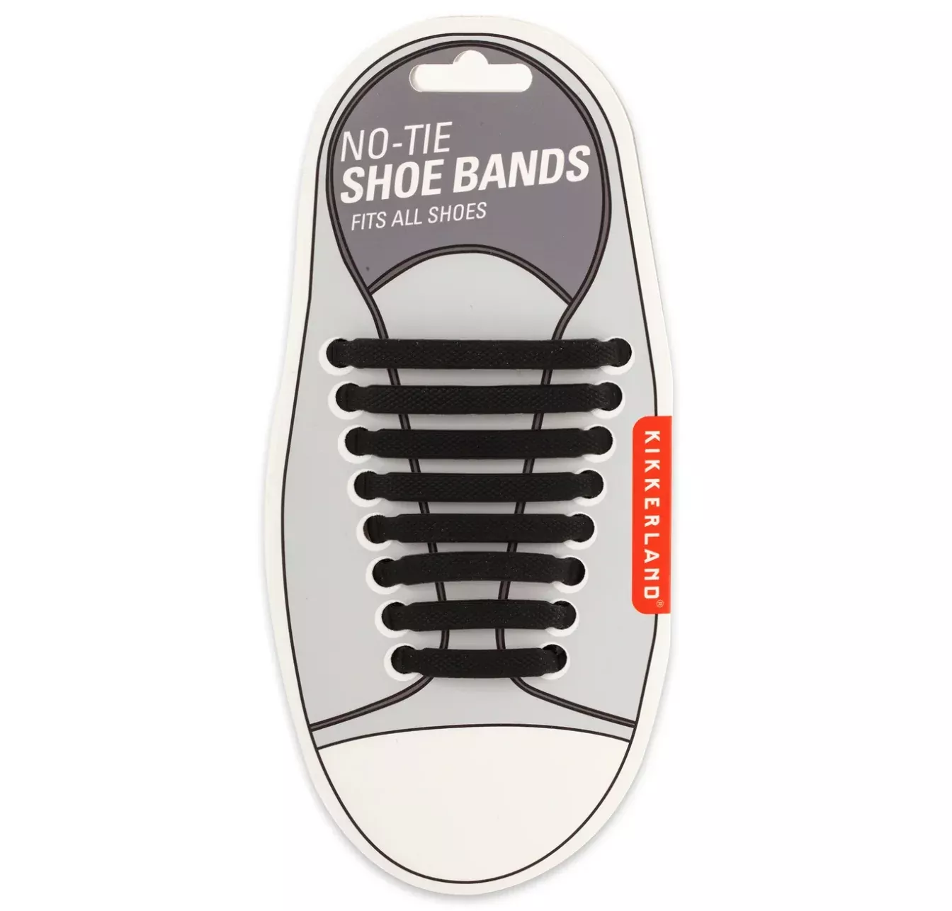 Kikkerland No-Tie Shoe Bands – Black