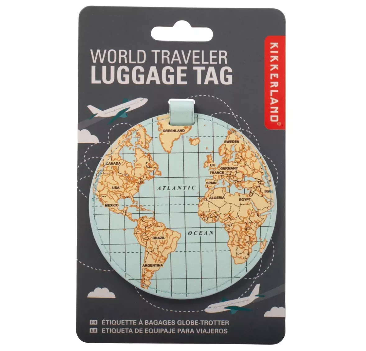 Kikkerland World Traveler Luggage Tag