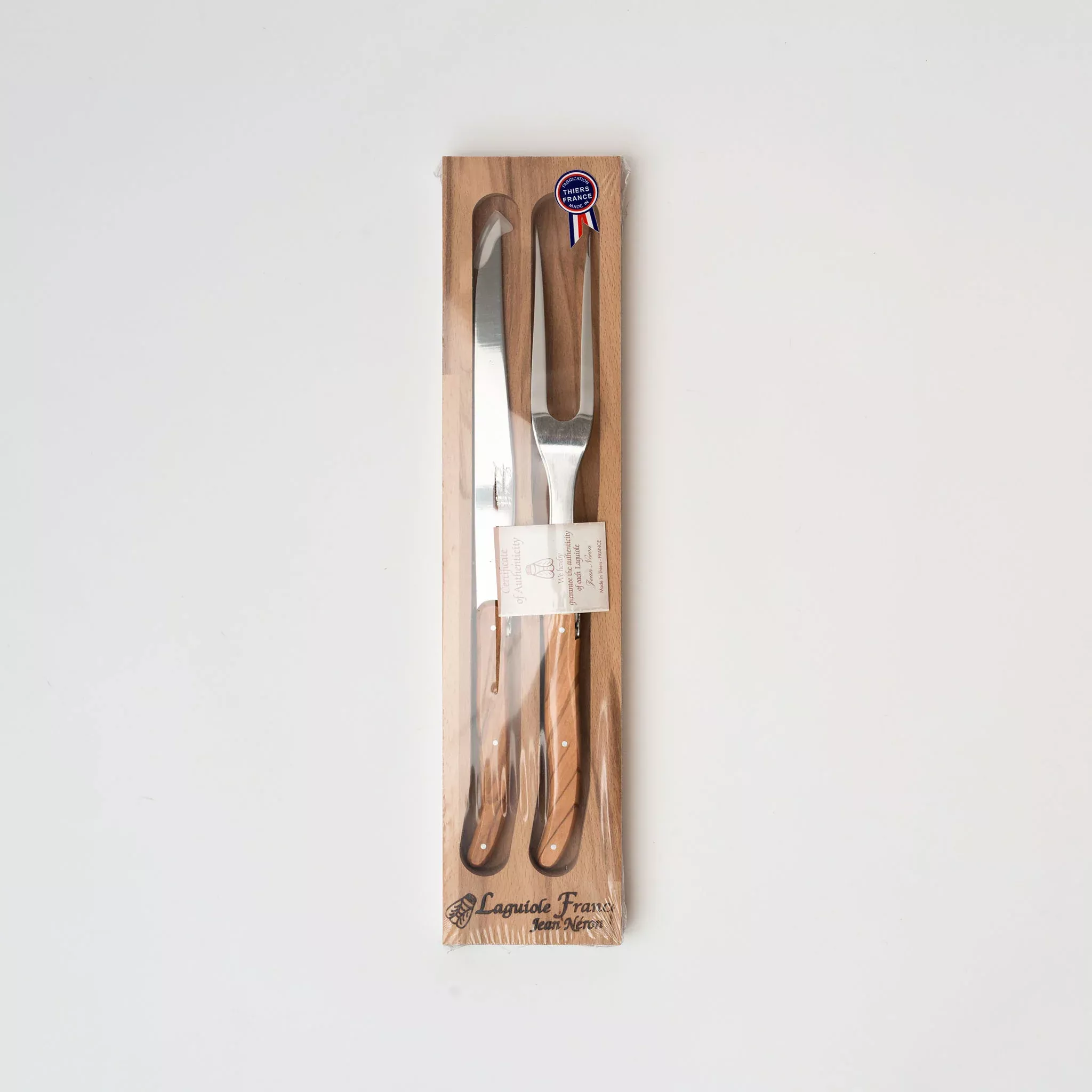 Laguiole Olivewood Carving Set