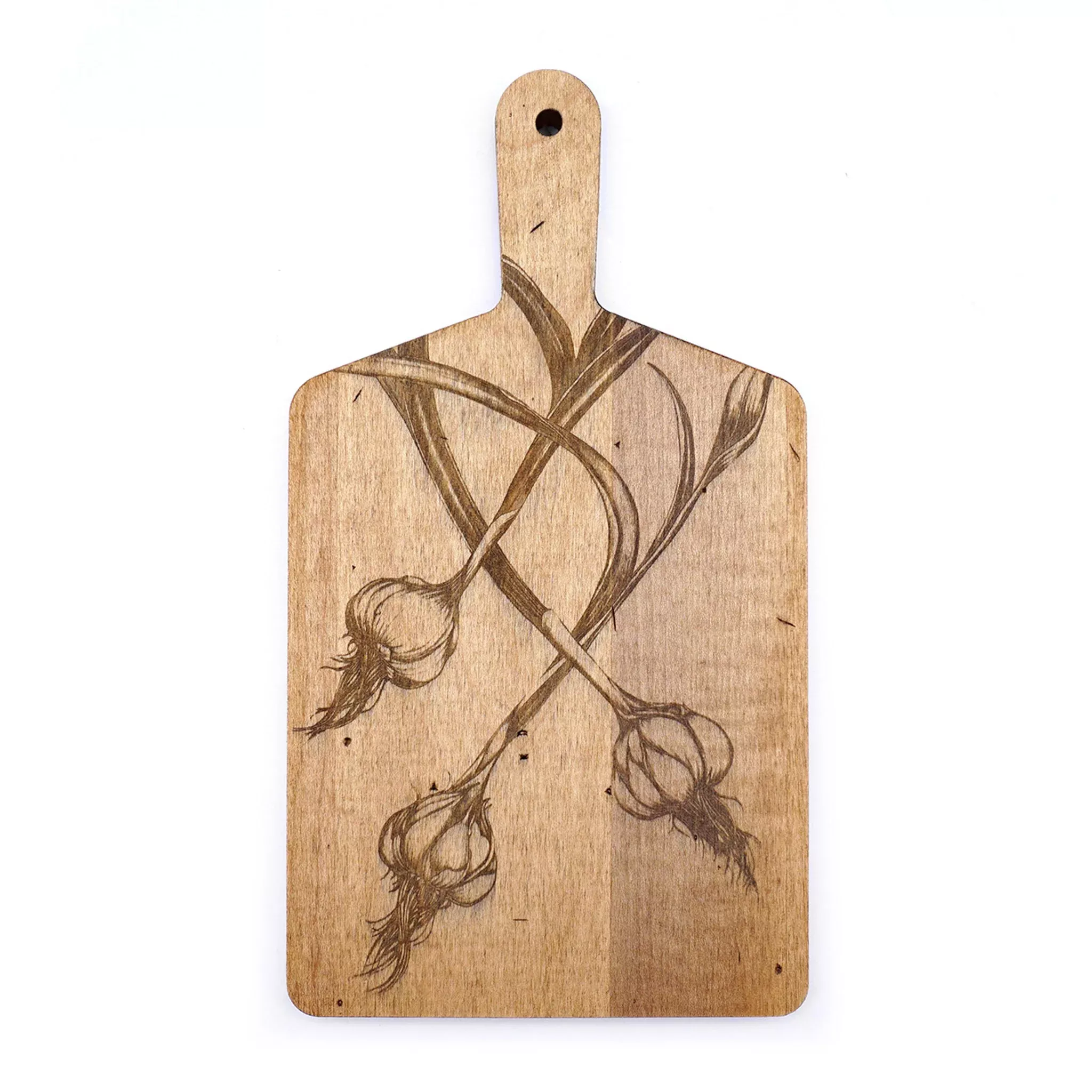 Laura Zindel Artisan Maple Rectangle Handled Serving Board