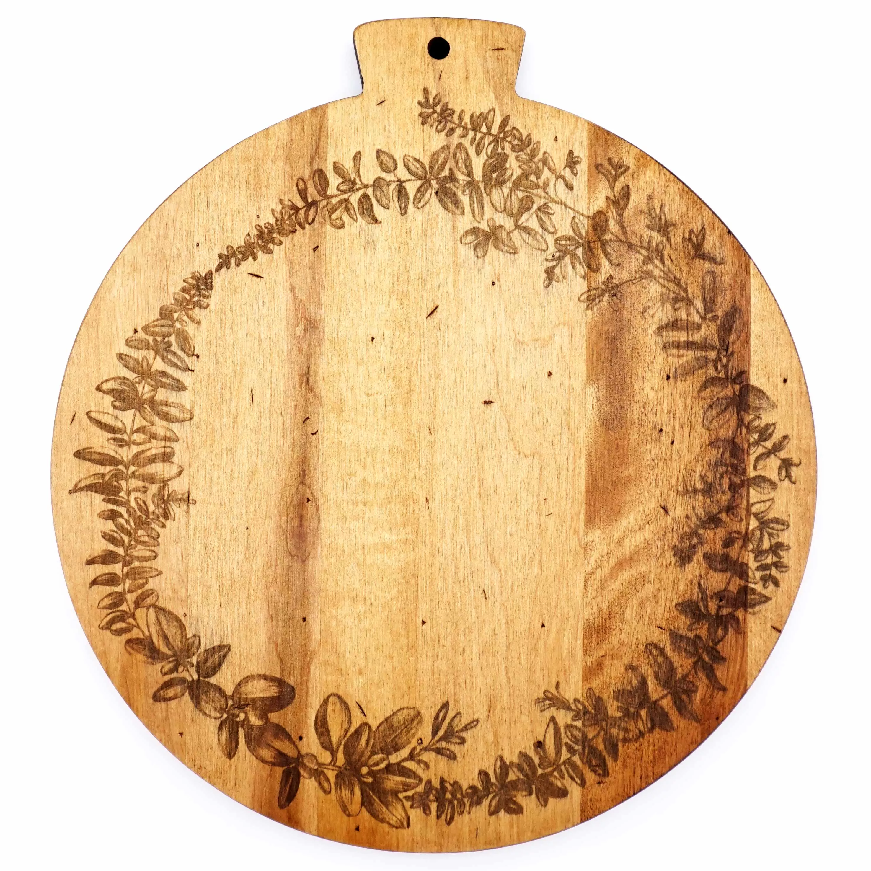 Laura Zindel Artisan Maple Round Serving Board