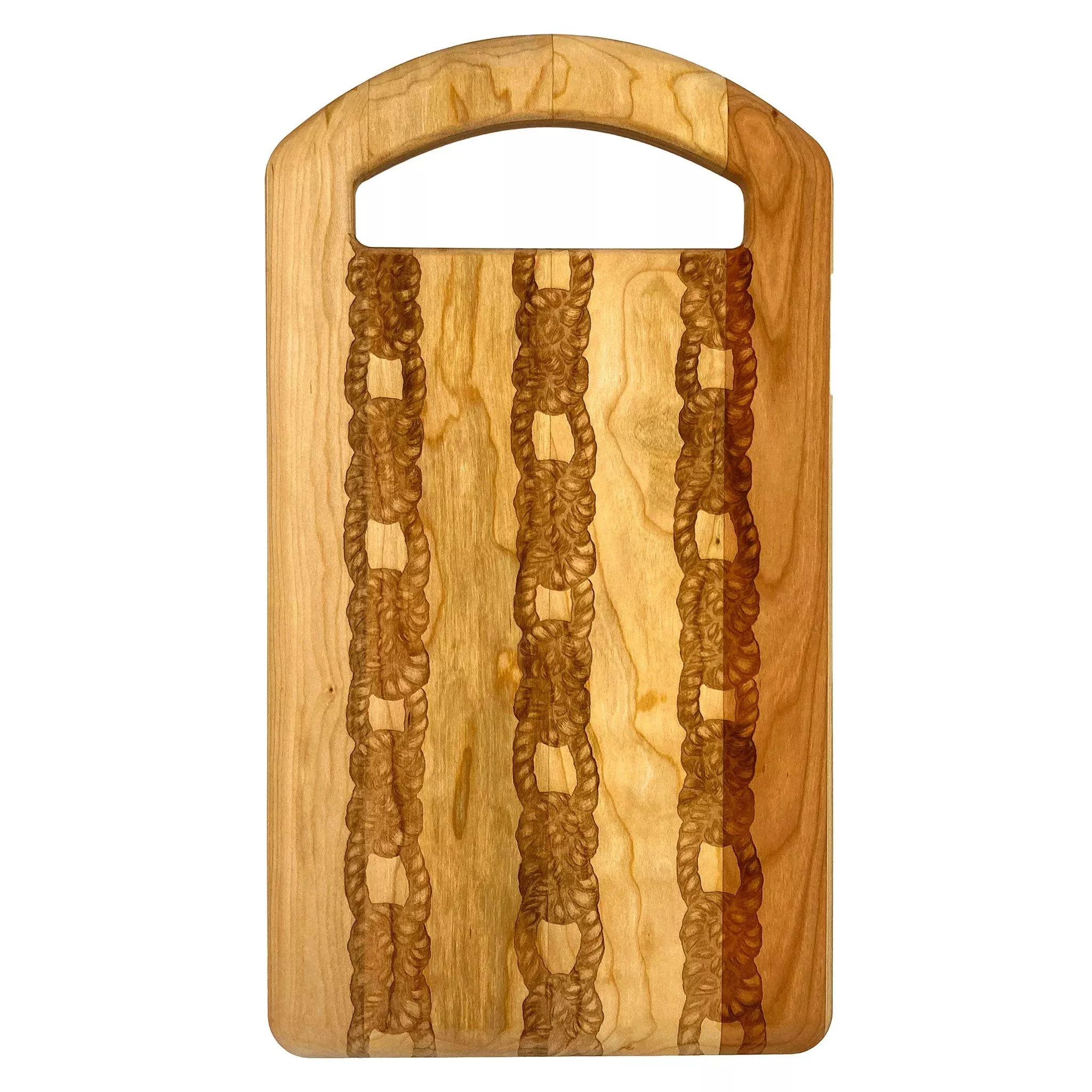 Laura Zindel Cherry Large Serving Board with Oval Handle
