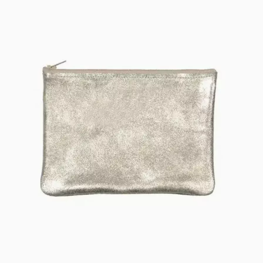 Leather Medium Zip Pouch
