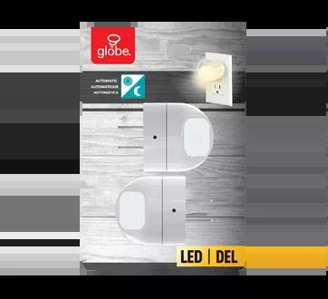 LED Swivel Dusk To Dawn Automatic Night Light – 2 Pack
