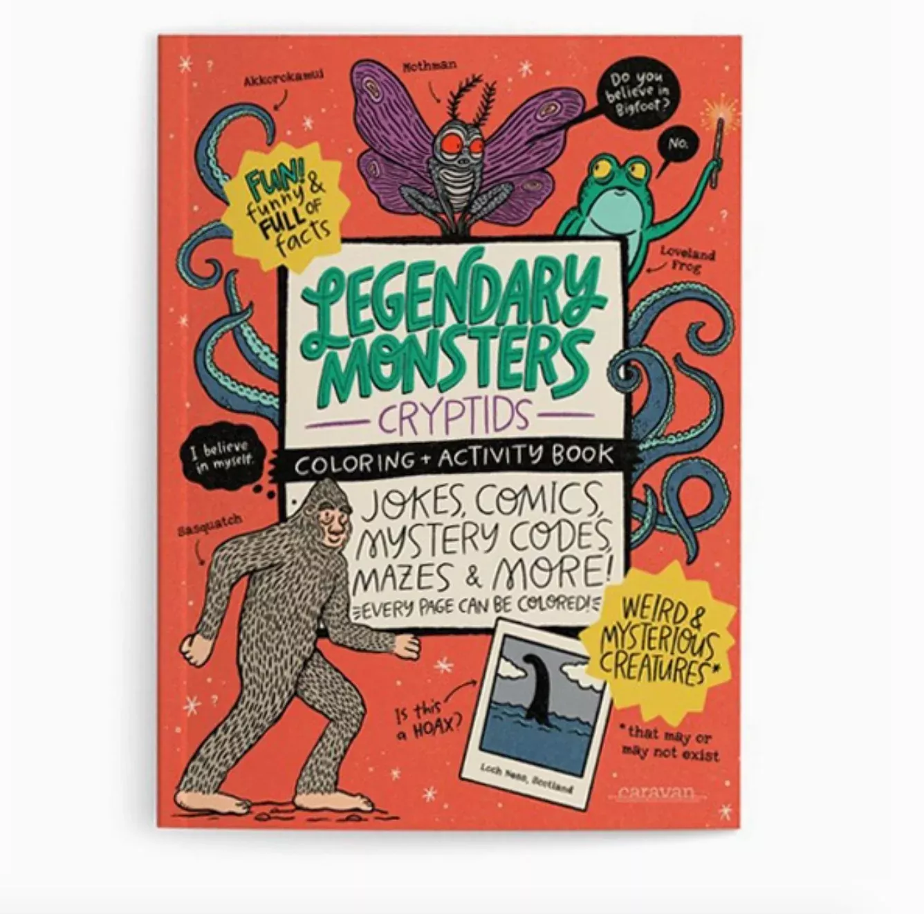Legendary Monsters & Cryptids Coloring Book