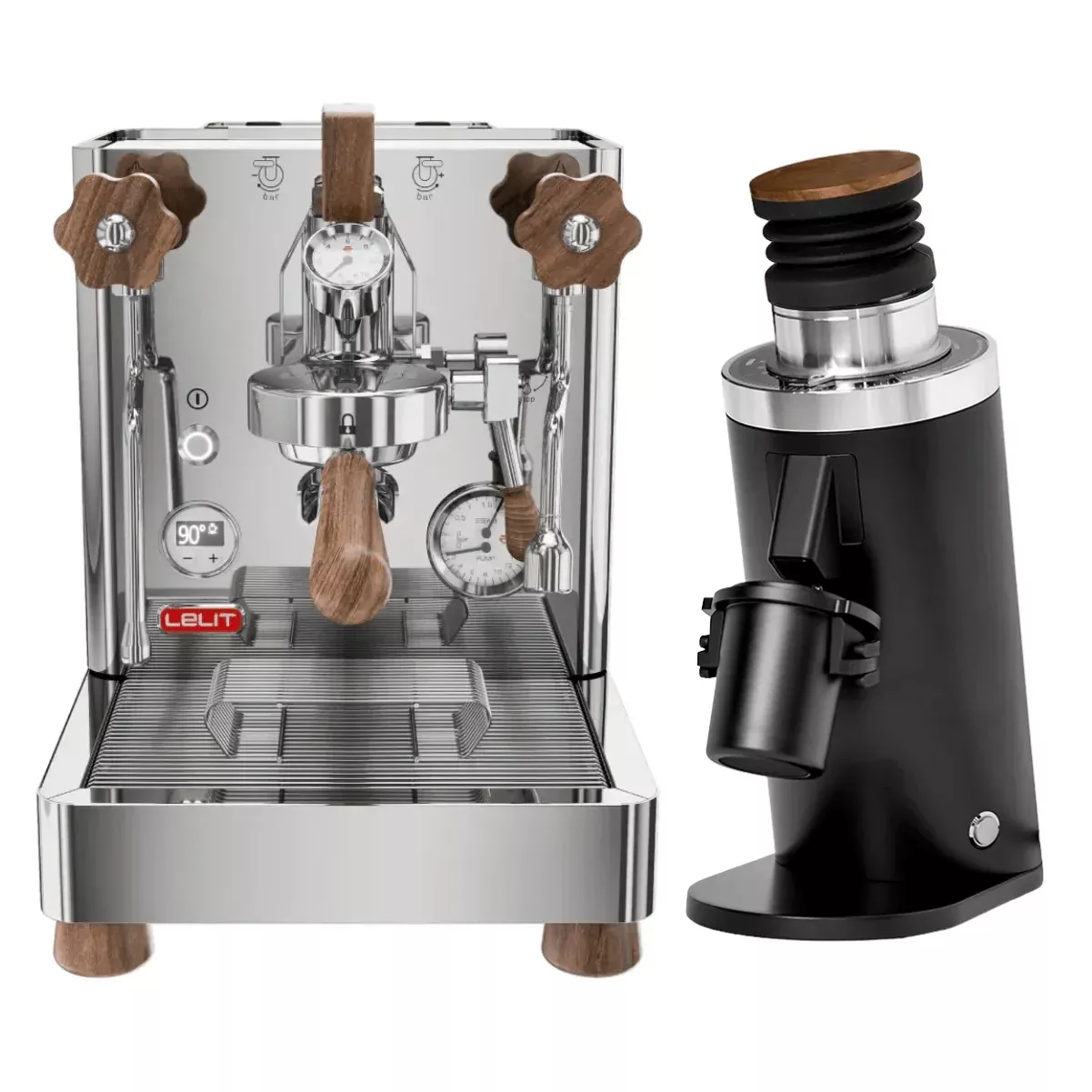 Lelit Bianca 3 PL162T Espresso Machine and DF64 Gen 2.5 Grinder Grinder (Black) Bundle