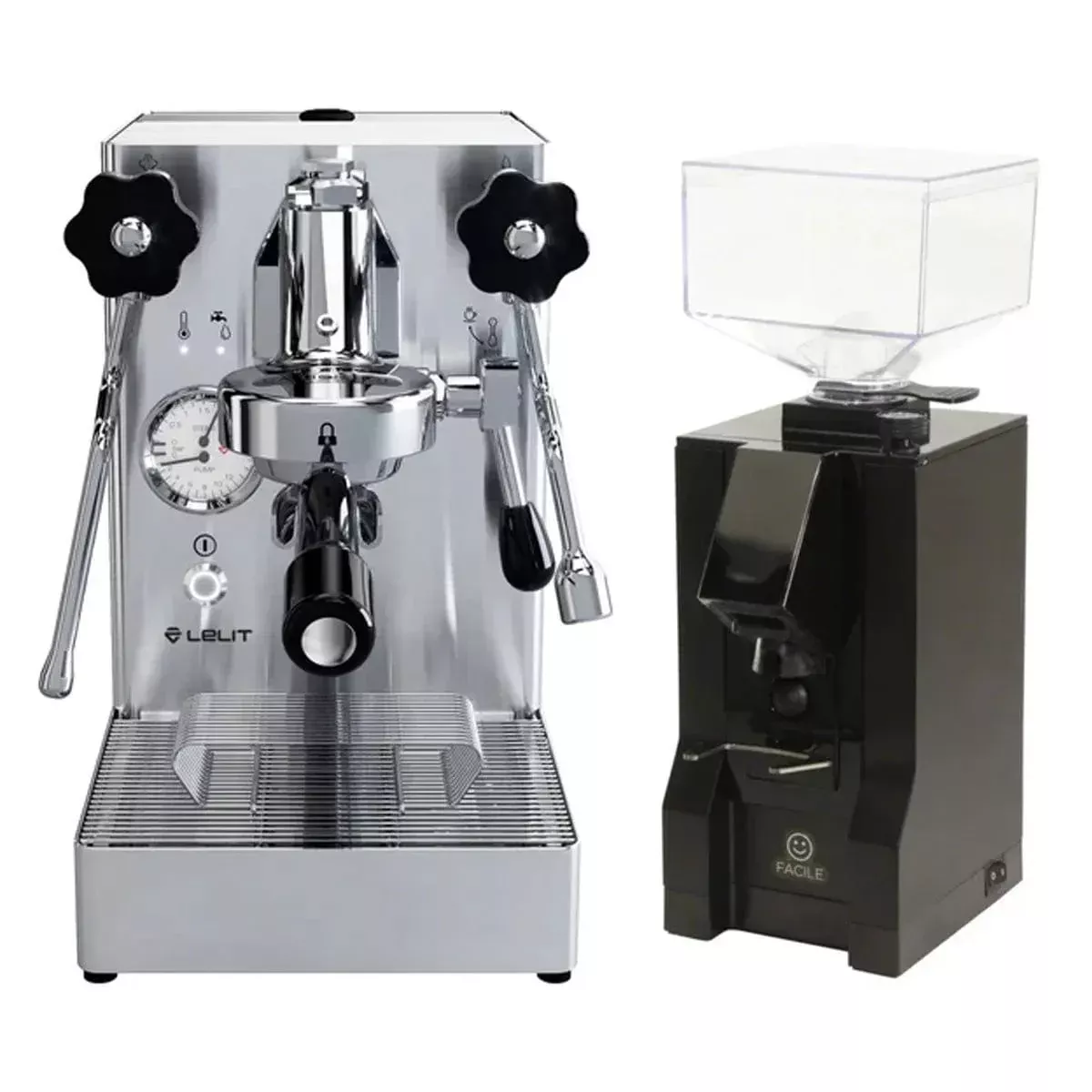 Lelit Mara XHeat-Exchange E61 Espresso Machine with PID PL62X and Eureka Mignon Facile (Black) Grinder Value Bundle