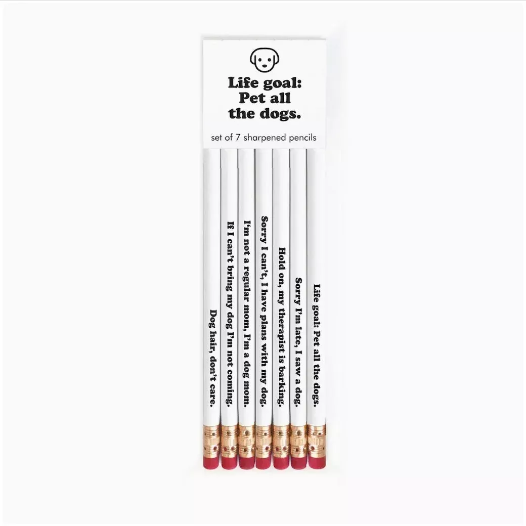 Life Goal: Pet All the Dogs Set of Seven Pencils
