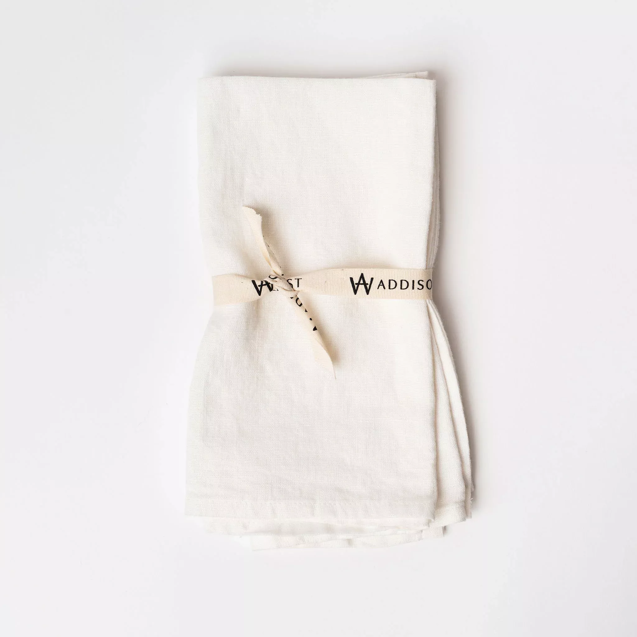 Linen Napkin Set in White