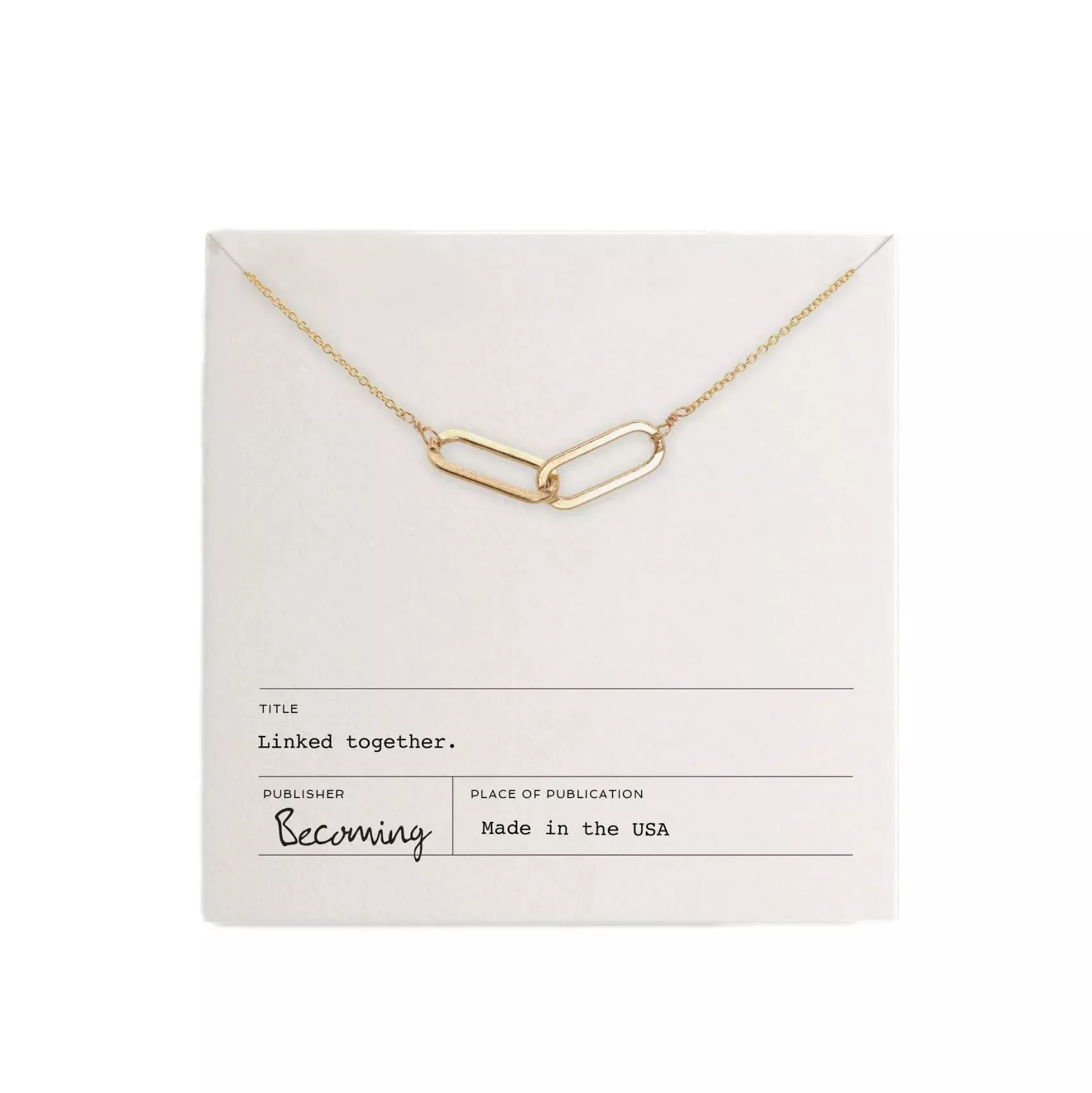 Linked Together Necklace - 14k Gold Fill