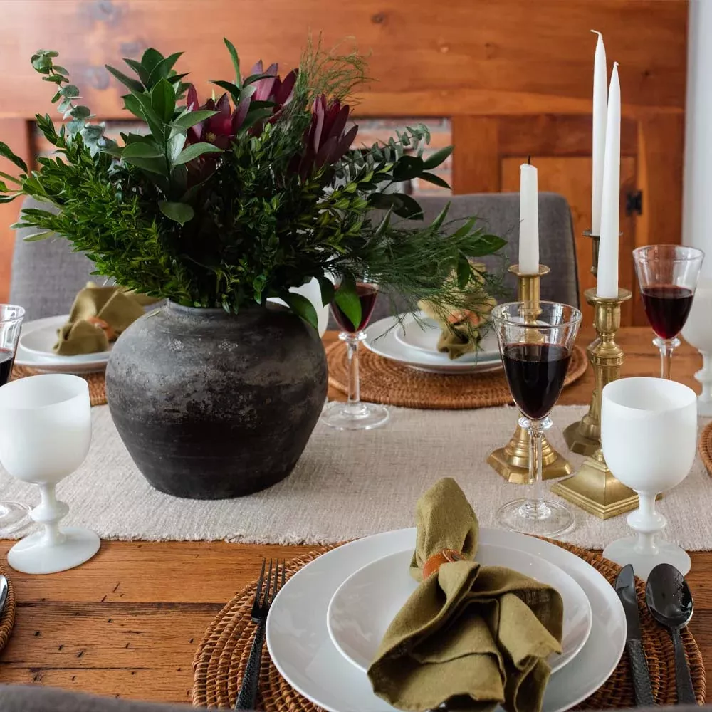 The Longest Loveliest Table Runner - Charcoal or Natural