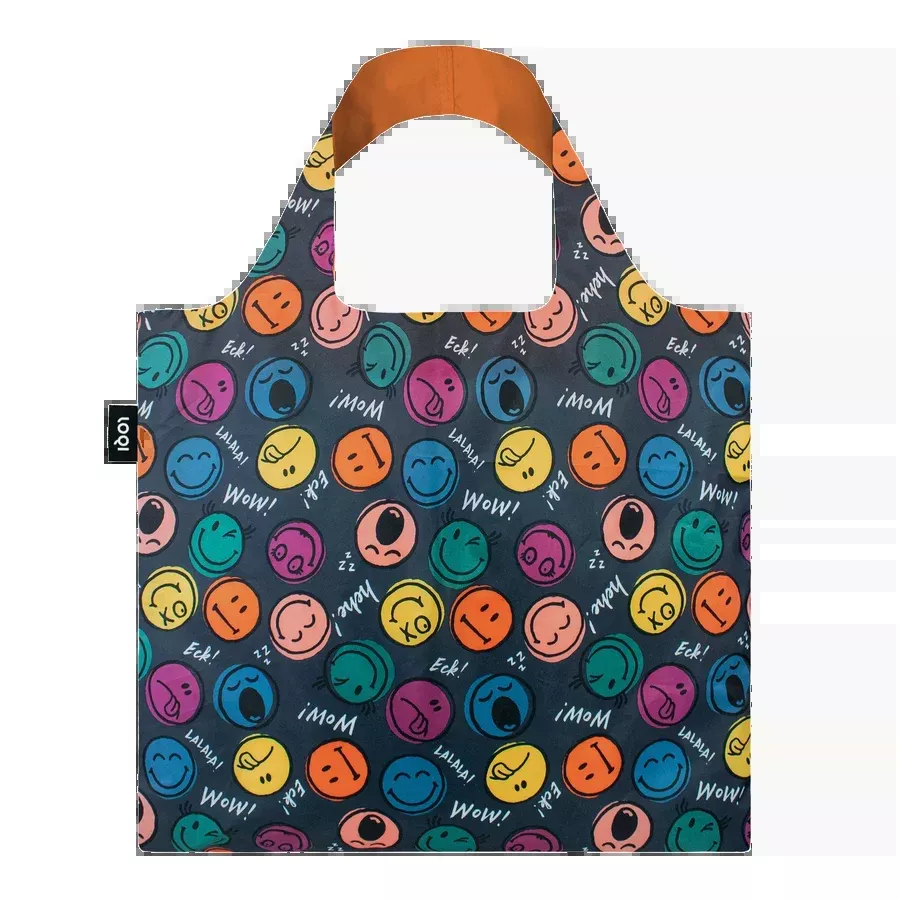 LOQI Reusable Tote Bag – Smiley Icon