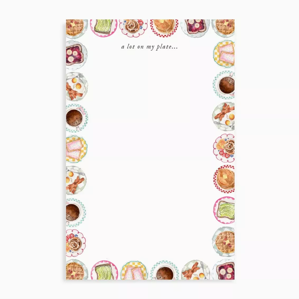 A Lot On My Plate Notepad