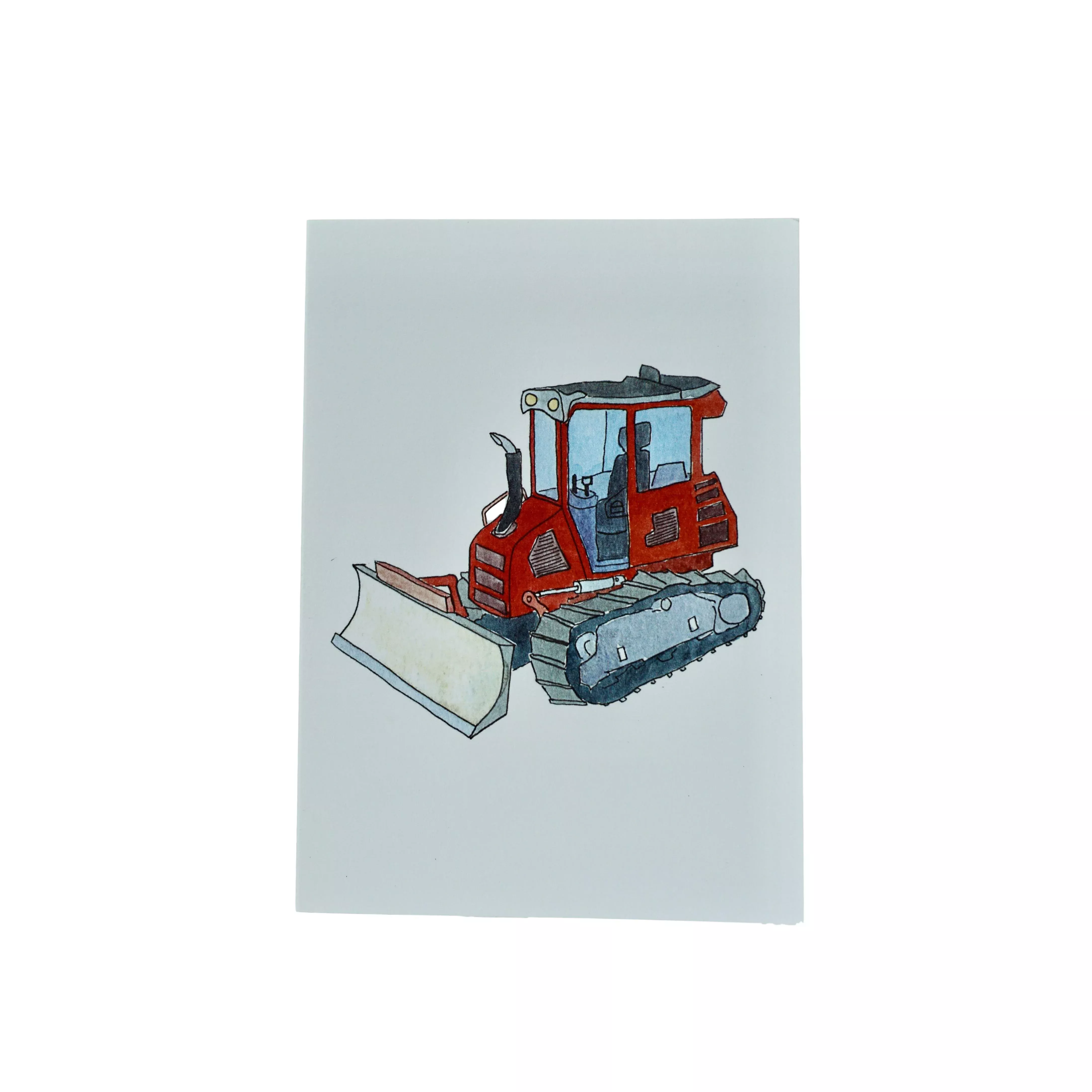 Lydia Red Tractor Greeting Card