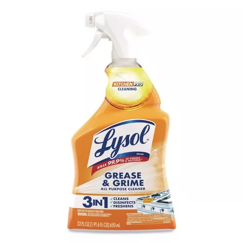 LYSOL Brand 19200-79556 22 oz Kitchen Pro Antibacterial Cleaner - Citrus Scent
