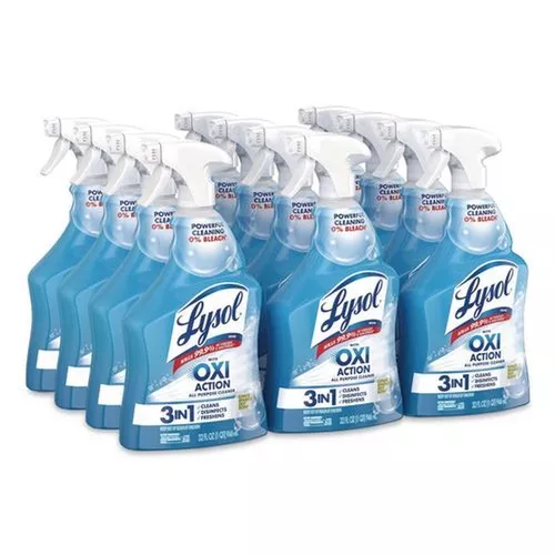 LYSOL Brand 19200-89289 32 oz. Trigger Spray Bottle Multi-Purpose Hydrogen Peroxide Cleaner - Citrus Sparkle Zest (9/Carton)