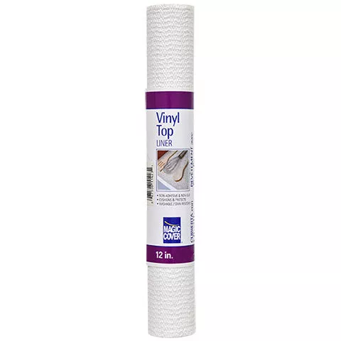 Magic Cover Vinyl Top Non-Adhesive Shelf Liner – 12" x 5 ft