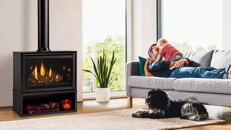 Majestic 30 Inch Ruby Freestanding Gas Fireplace