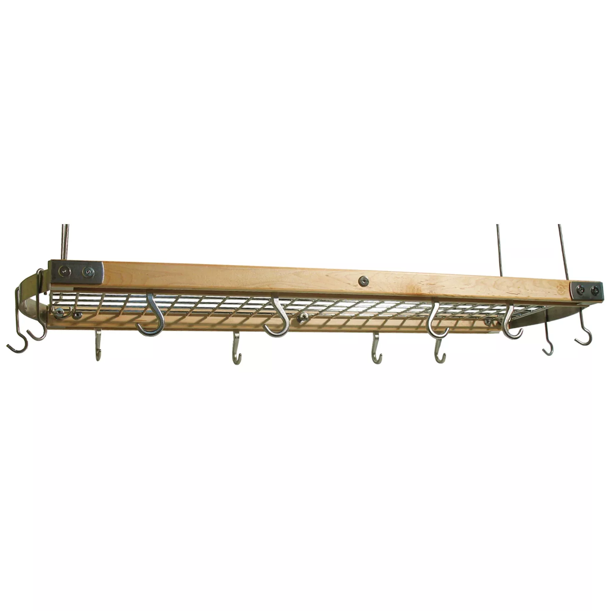 Maple Hanging Oval Pot Rack