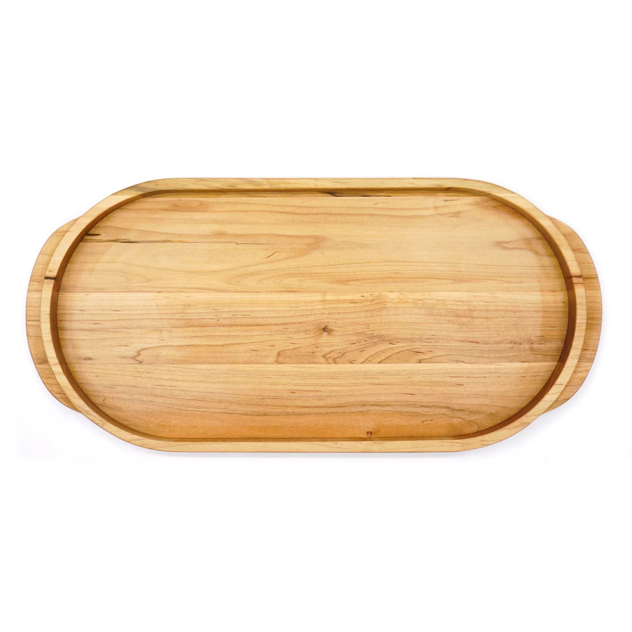 Maple Oval Wooden Serving Tray