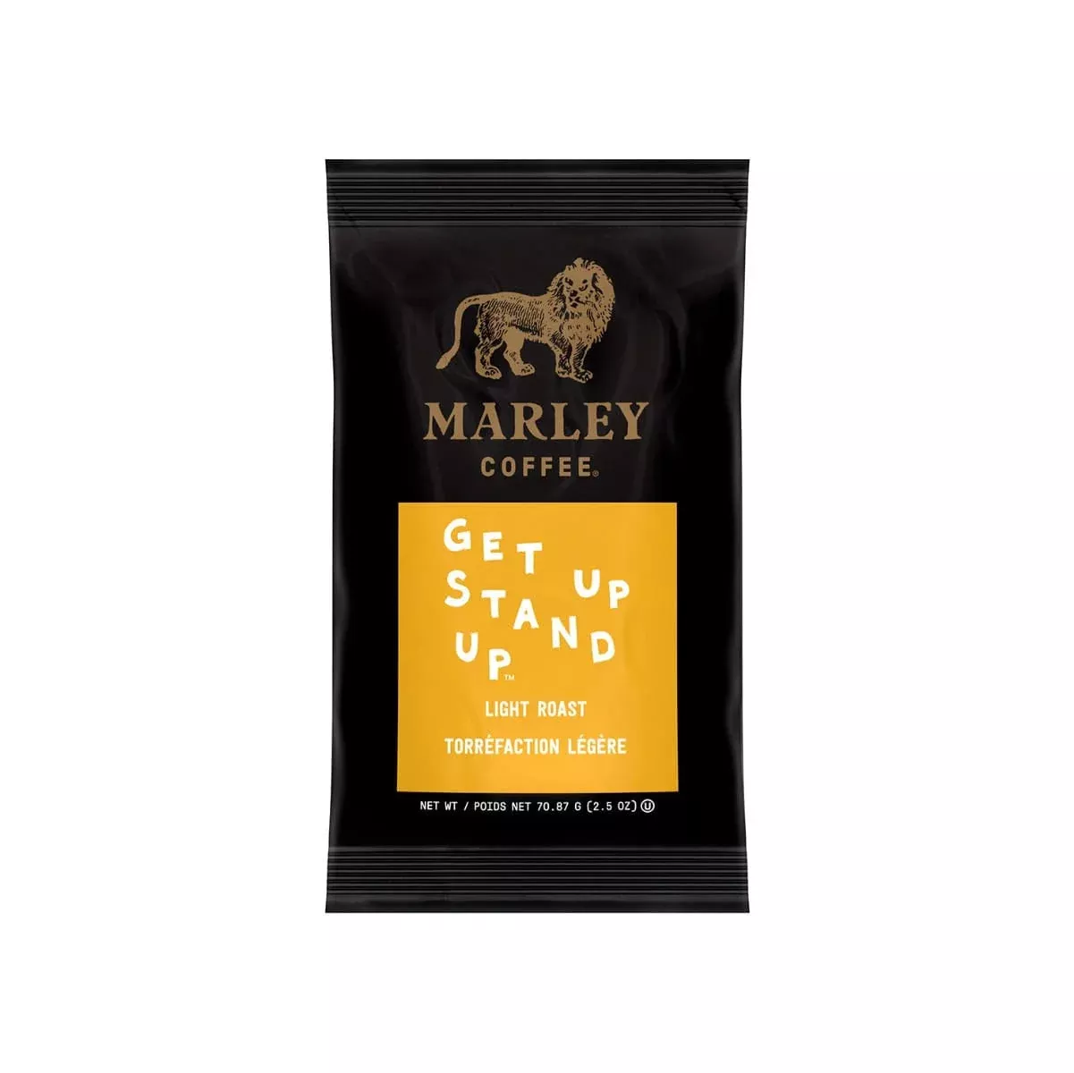 Marley Coffee Get Up Stand Up Ground Coffee Packets (Box of 64 X 2.5oz)