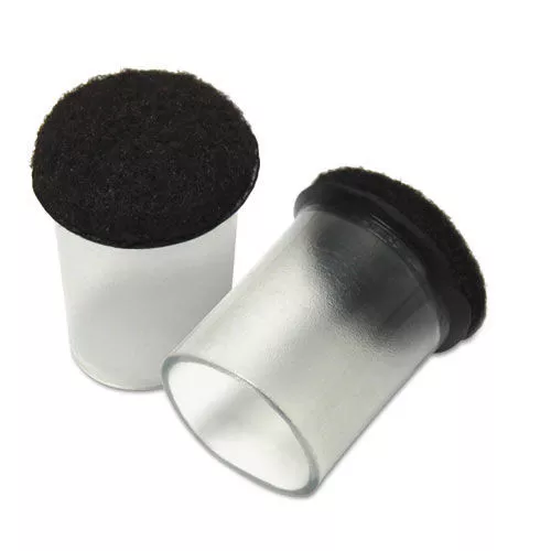 Master Caster 88451 Like New 1.25 in. Diameter Floor Savers Solutions - Round Clear/Gray (8/Pack)