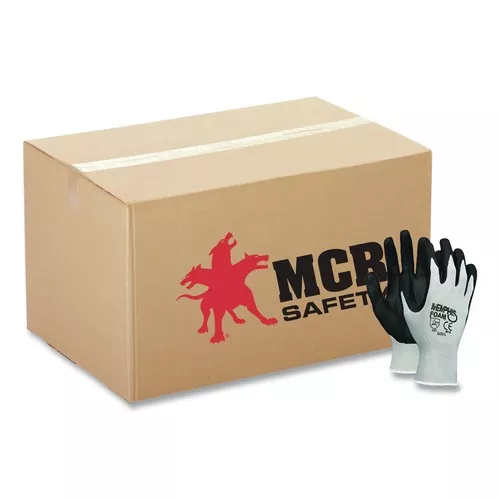 MCR Safety 9673XL Economy Foam Nitrile Gloves - X-Large Gray/Black (1-Dozen)
