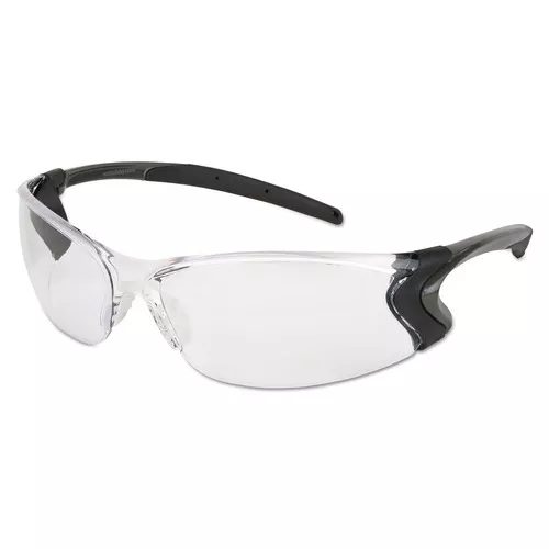 MCR Safety BD110PF Backdraft Anti-Fog Clear Glasses - Clear/Black