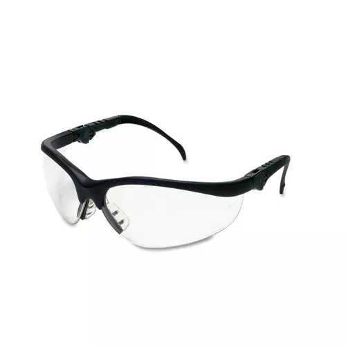 MCR Safety KD310 Klondike Plus Safety Glasses - Black Frame/Clear Lens