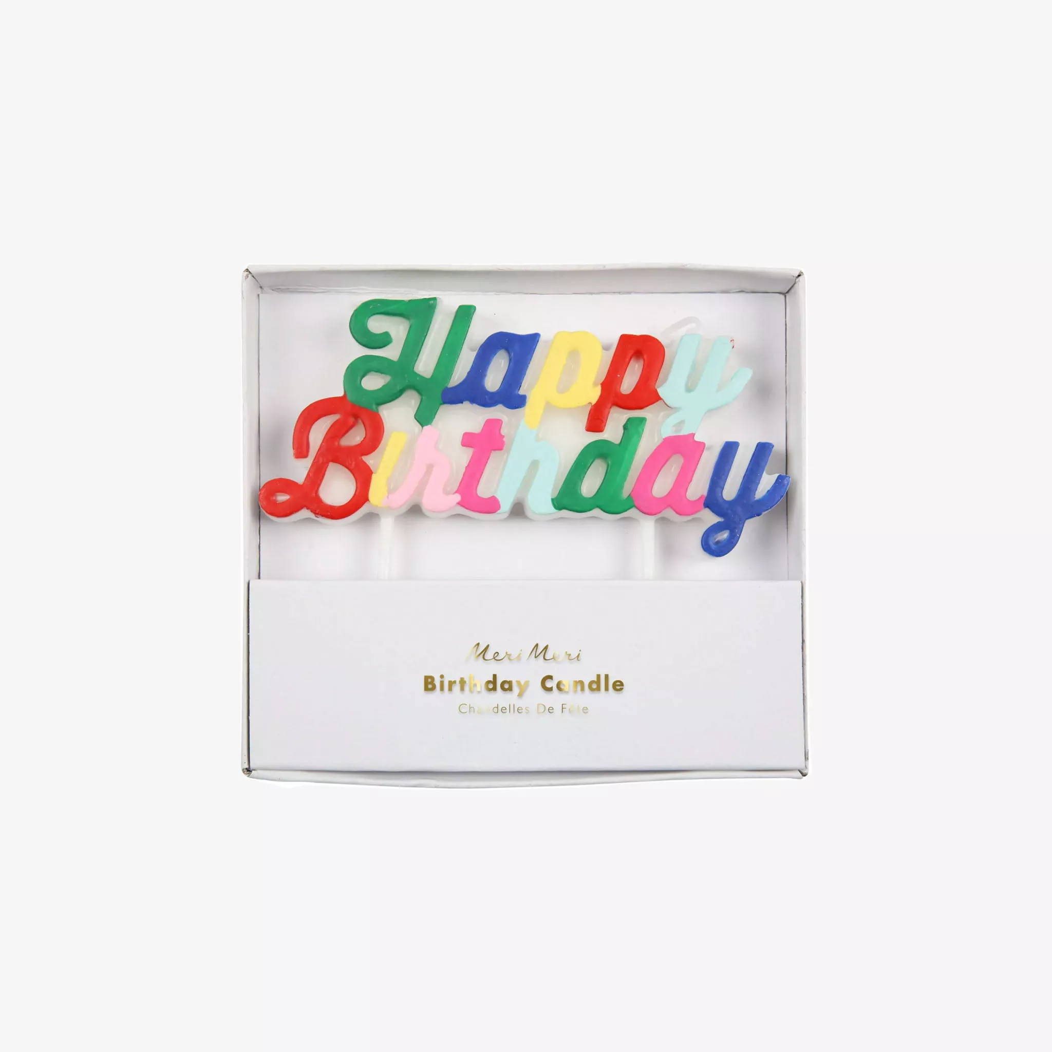 Meri Meri Multicolor Happy Birthday Candle