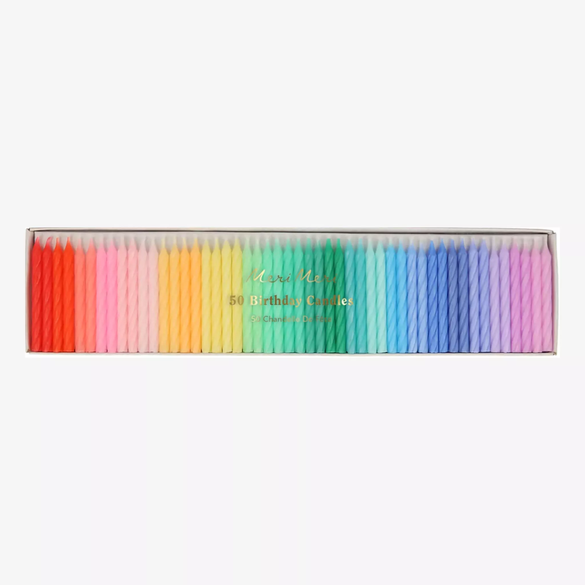 Meri Meri Rainbow Twisted Mini Candles