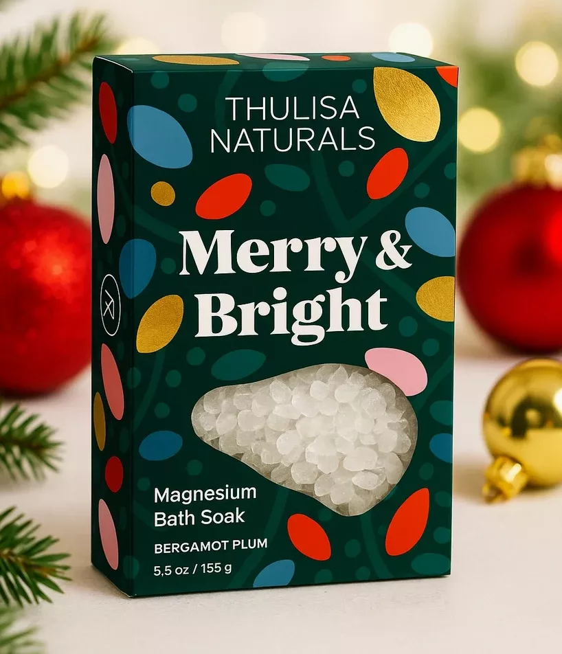 "Merry & Bright" Bergamot + Plum Magnesium Bath Salt