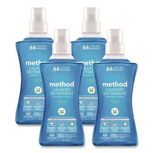 Method 318025 53.5 oz Laundry Detergent - Fresh Air Scent (4/Carton)