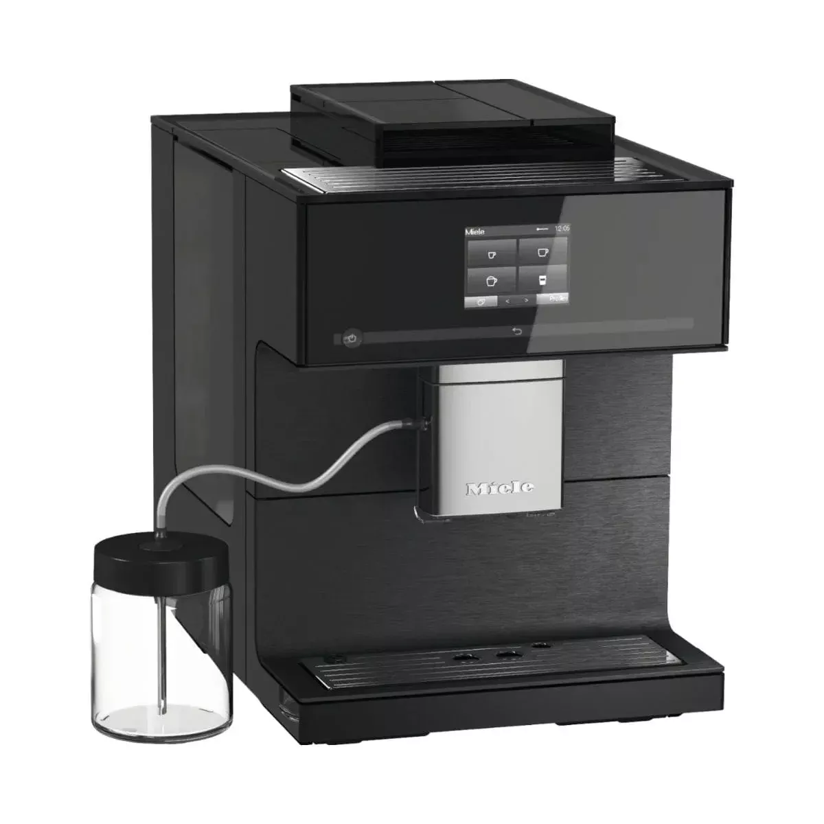 Miele CM 7750 CoffeeSelect Super Automatic Countertop Coffee & Espresso Machine (Obsidian black)
