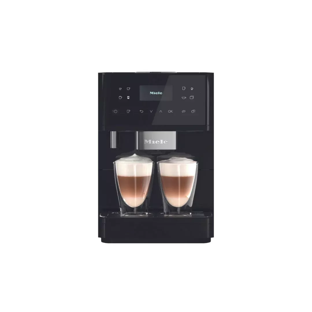 Miele CM6160 Milk Perfection Super Automatic Coffee Machine - Obsidian Black